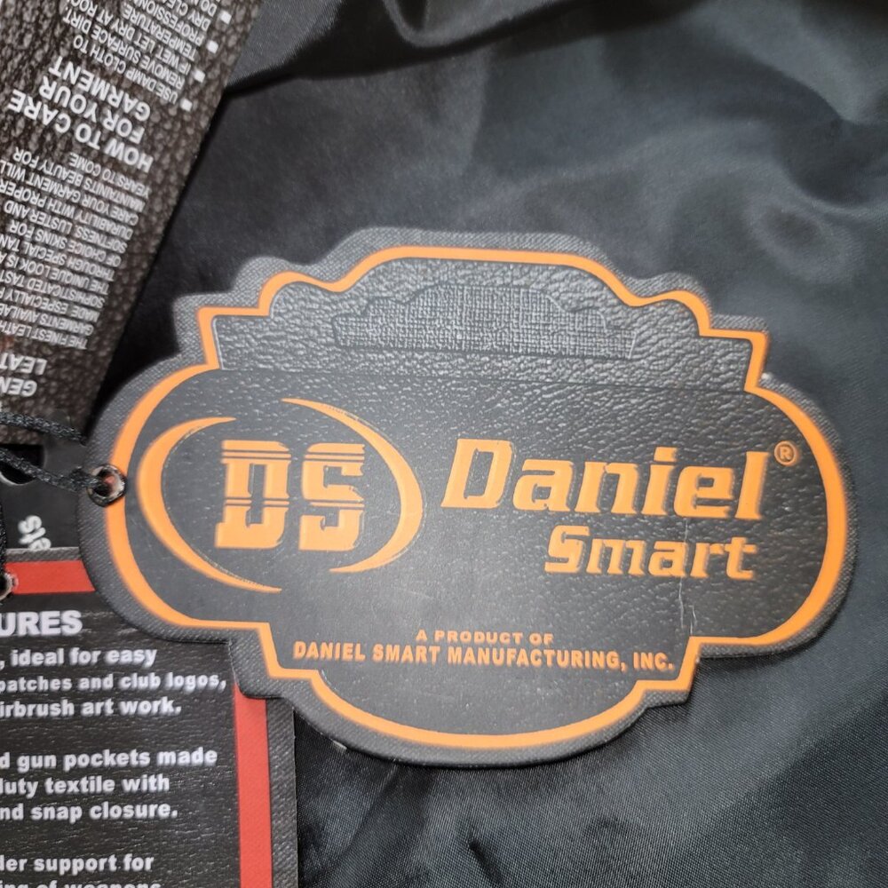 DS Daniel Smart Leather Vest Black Sz XXL - Picture 13 of 14